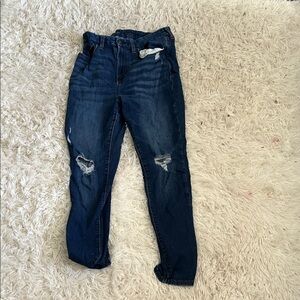 Arizona Jean Company Dark Blue Ripped Boyfriend Jeans